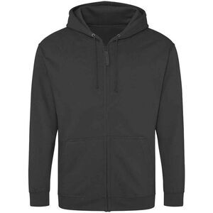 Awdis Mens Full Zip Hoodie / Storm Grey